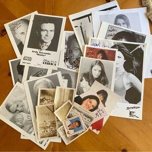Collection of Signed Celebrity Photos Vintage